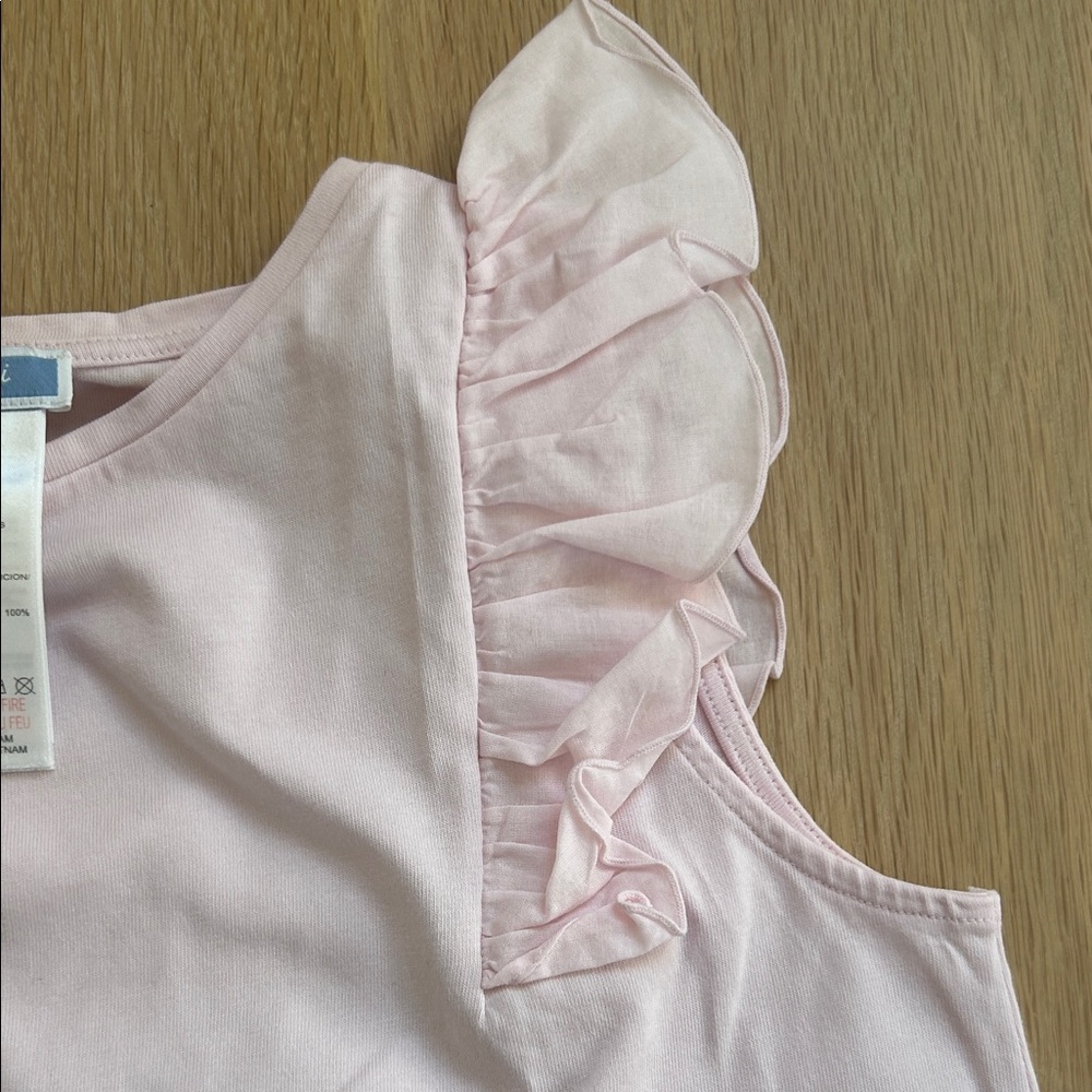 Jacadi Light Pink Ruffle Tank Top - Picture 5 of 6